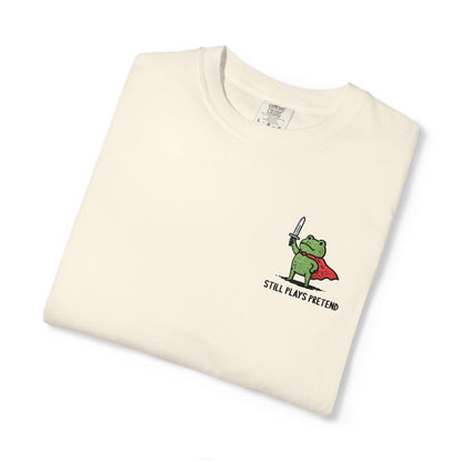 Printify T-Shirt Ivory / S Still Plays Pretend Embroidery T-shirt