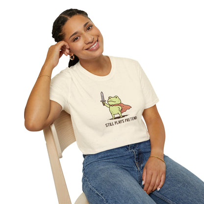 Printify T-Shirt Still Plays Pretend Frog T-Shirt