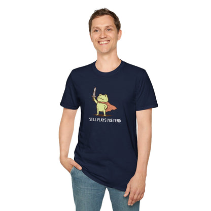 Printify T-Shirt Still Plays Pretend Frog T-Shirt