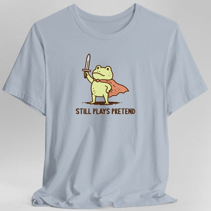Printify T-Shirt Light Blue / S Still Plays Pretend Frog T-Shirt