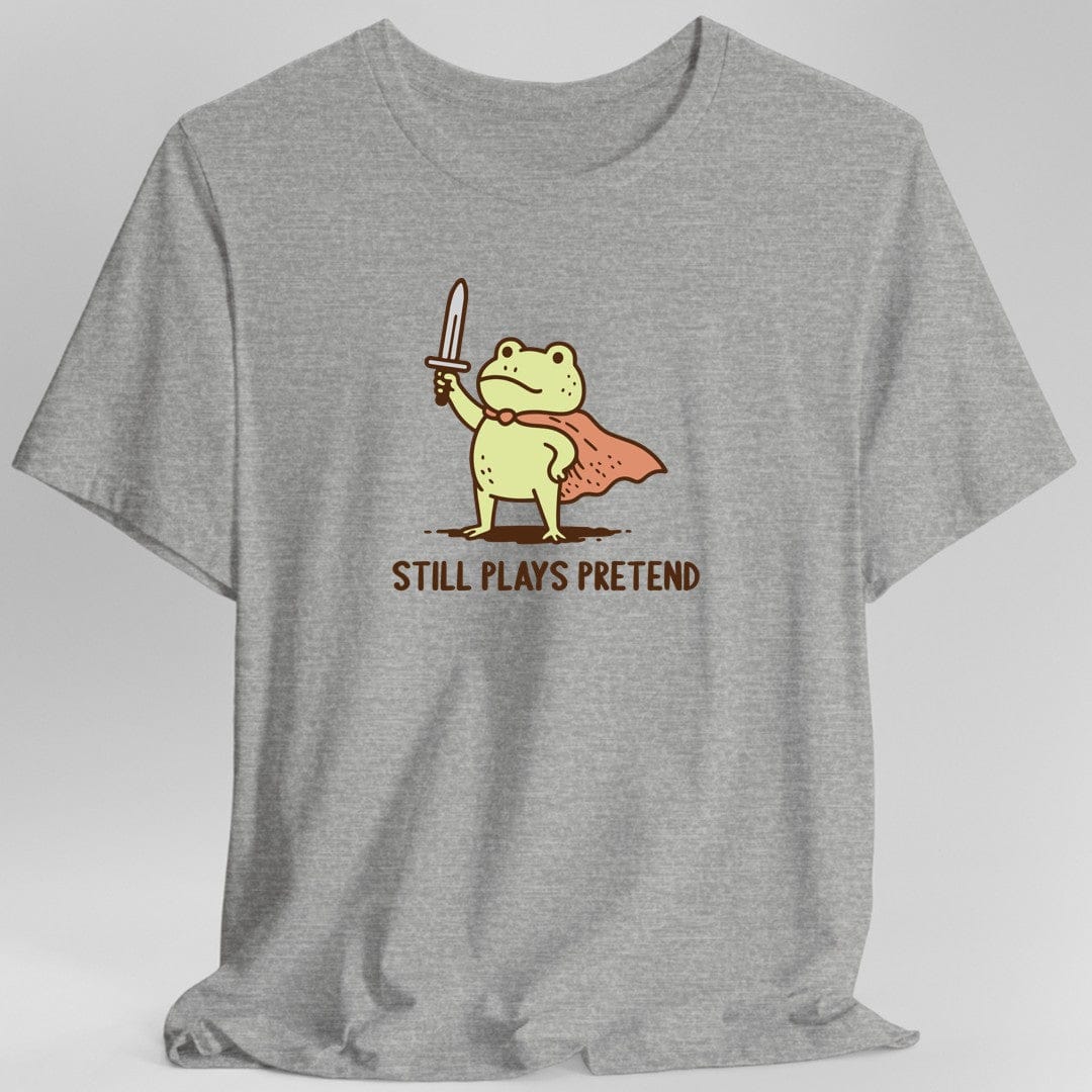 Printify T-Shirt Sport Grey / S Still Plays Pretend Frog T-Shirt