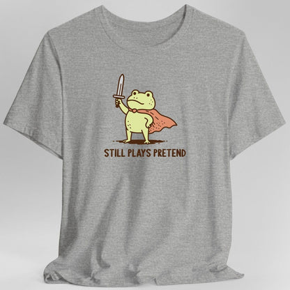 Printify T-Shirt Sport Grey / S Still Plays Pretend Frog T-Shirt