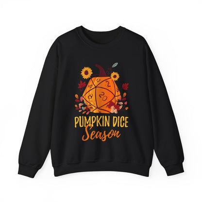 D&D Sweatshirt Pumpkin Dice Season Sweatshirt S / Black