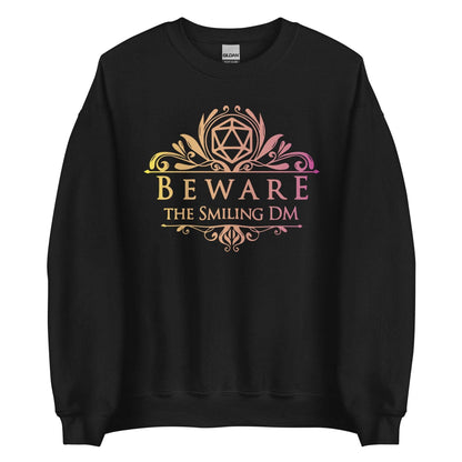 DnD Beware the Smiling DM Sweatshirt Sweatshirt S / Black