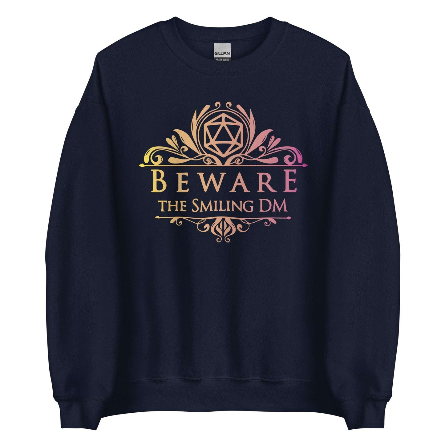 DnD Beware the Smiling DM Sweatshirt Sweatshirt S / Navy