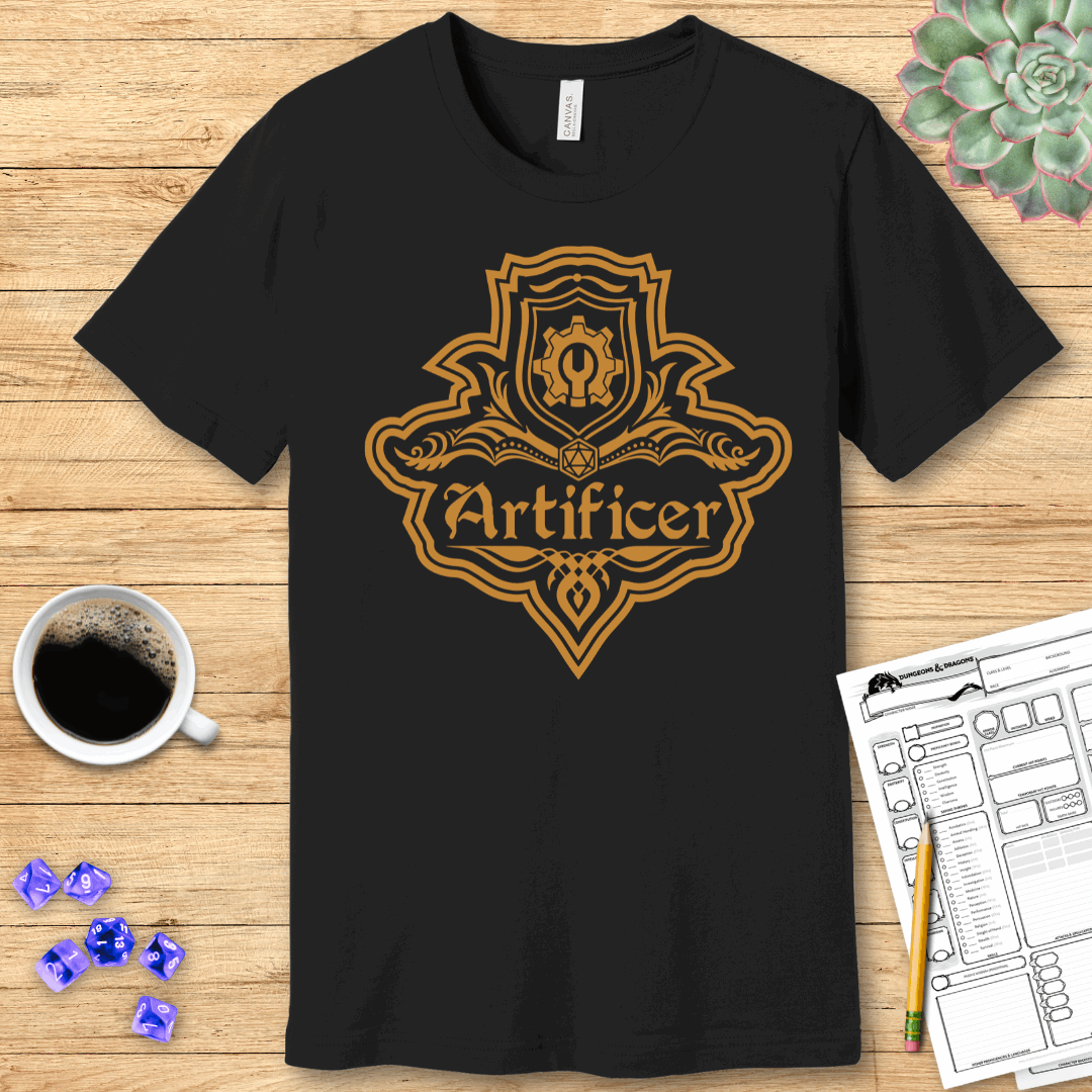 Artificer Class Emblem T-Shirt – DnD Artificer Tee T-Shirt