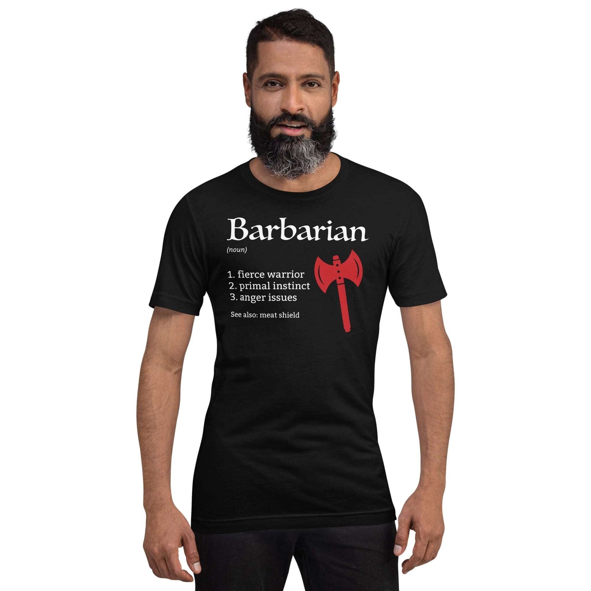 Barbarian Class Definition T-Shirt – Funny DnD Definition Tee T-Shirt