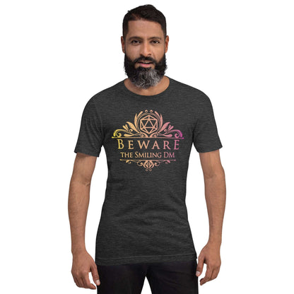 Beware the Smiling DM T-Shirt – Dungeon Master Apparel T-Shirt