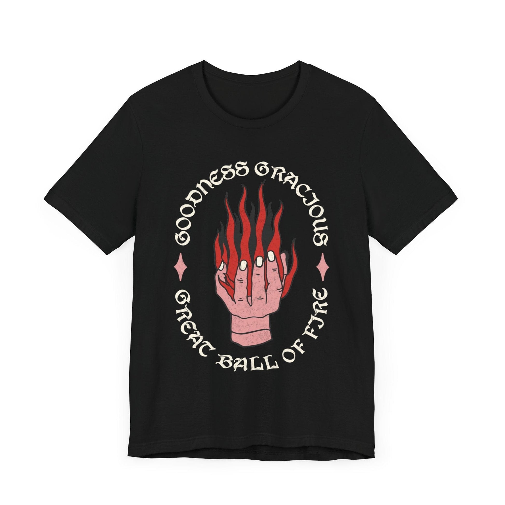 D&D Fireball Spell T-shirt T-Shirt Black / S