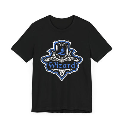 D&D Wizard Class Fancy Emblem T-Shirt T-Shirt Black / S