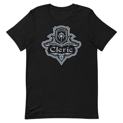 DnD Cleric Class Emblem T-Shirt - Dungeons & Dragons Cleric Tee T-Shirt Black / S