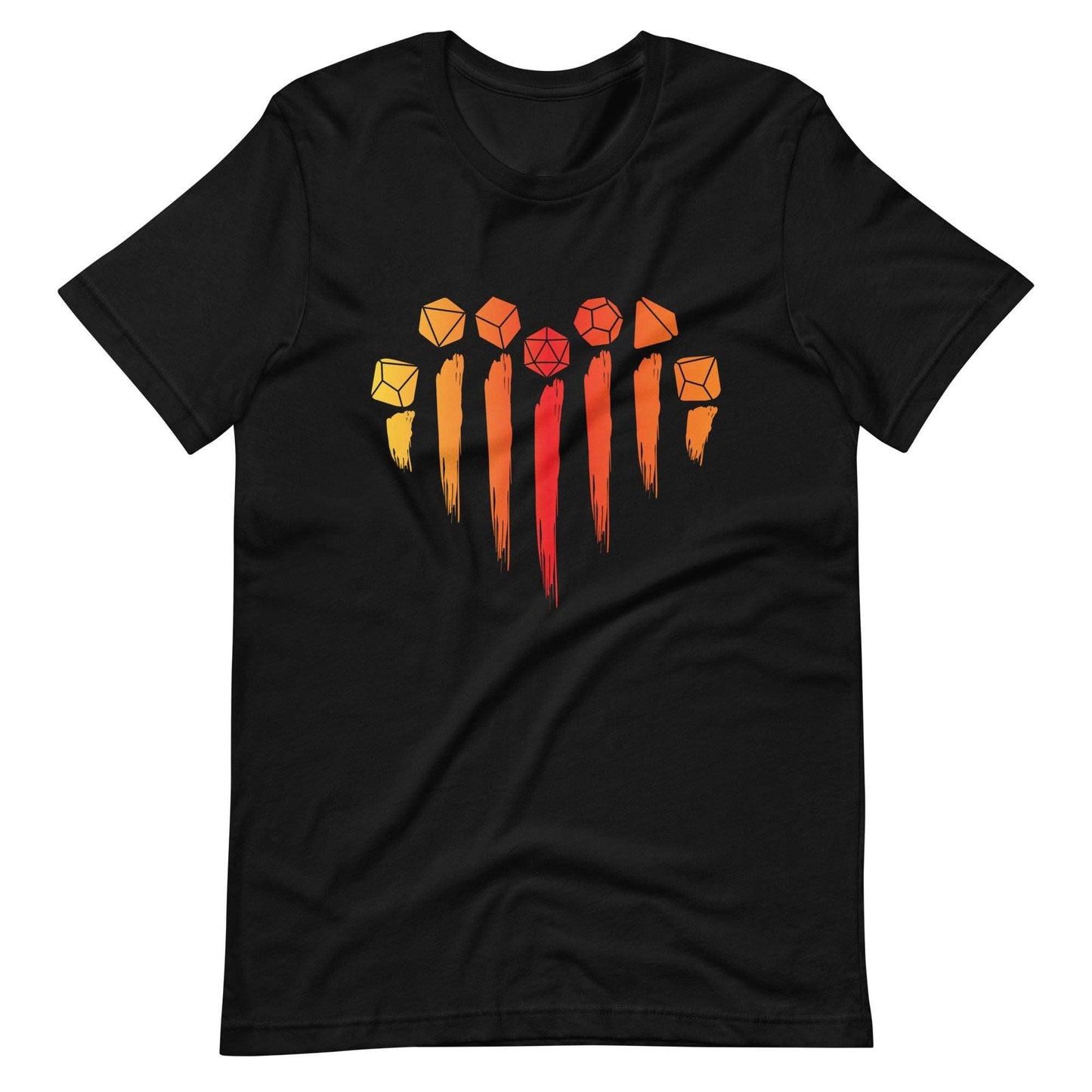 DnD Dice Heart T-Shirt - I Love Dungeons & Dragons Shirt T-Shirt Black / S