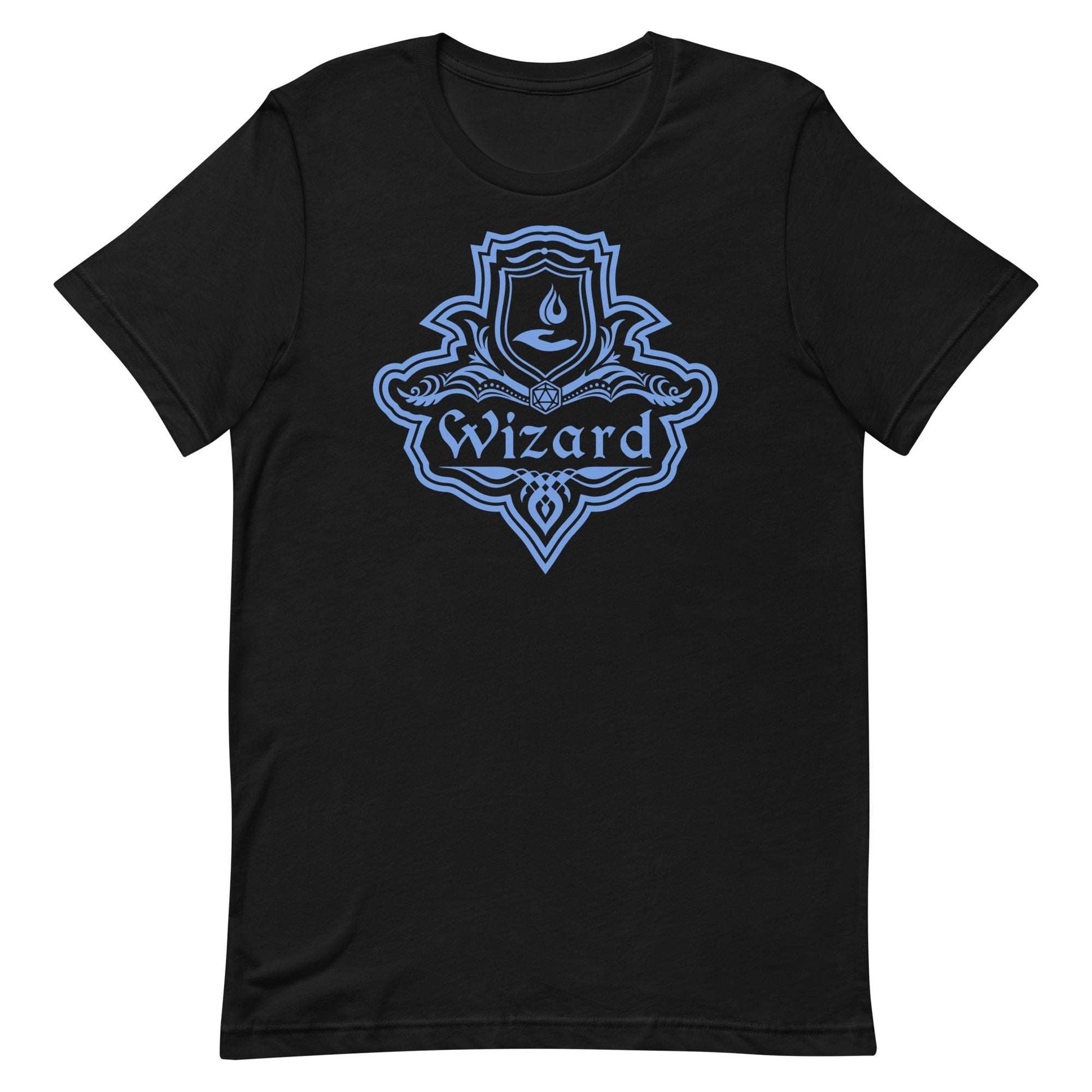 DnD Wizard Class Emblem T-Shirt - Dungeons & Dragons Wizard Tee T-Shirt Black / S