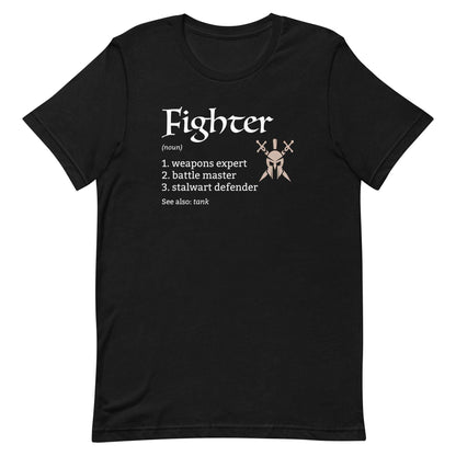 Fighter Class Definition T-Shirt – Funny DnD Definition Tee T-Shirt Black / S