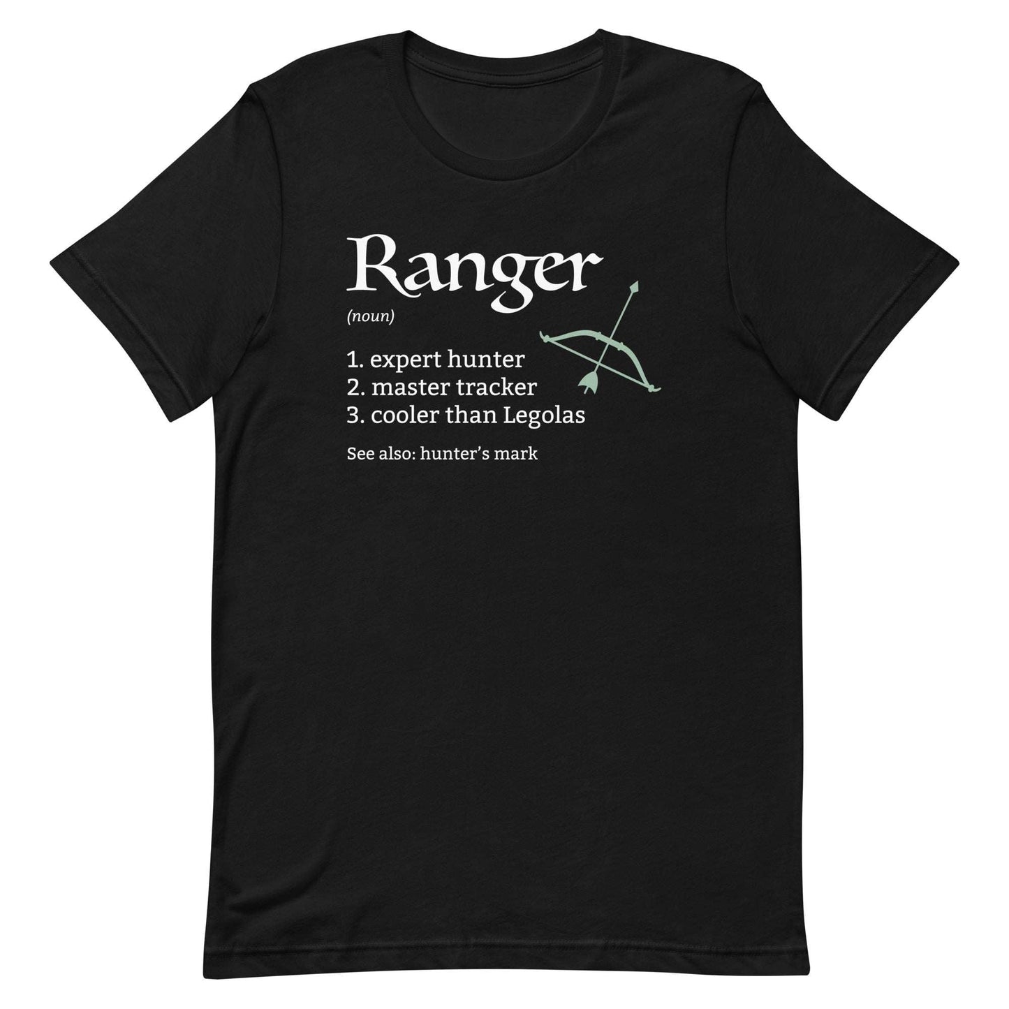 Ranger Class Definition T-Shirt – Funny DnD Definition Tee T-Shirt Black / S