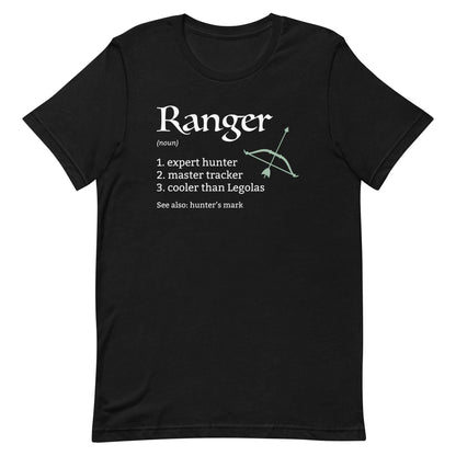 Ranger Class Definition T-Shirt – Funny DnD Definition Tee T-Shirt Black / S