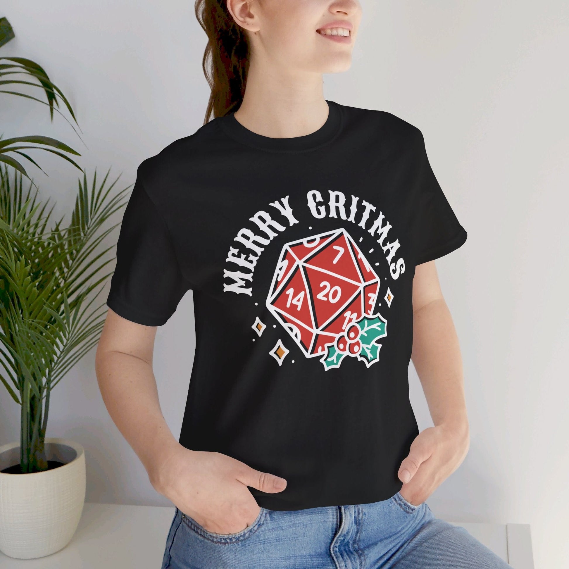 Merry Critmas D20 T-shirt T-Shirt Black / S / T-shirt