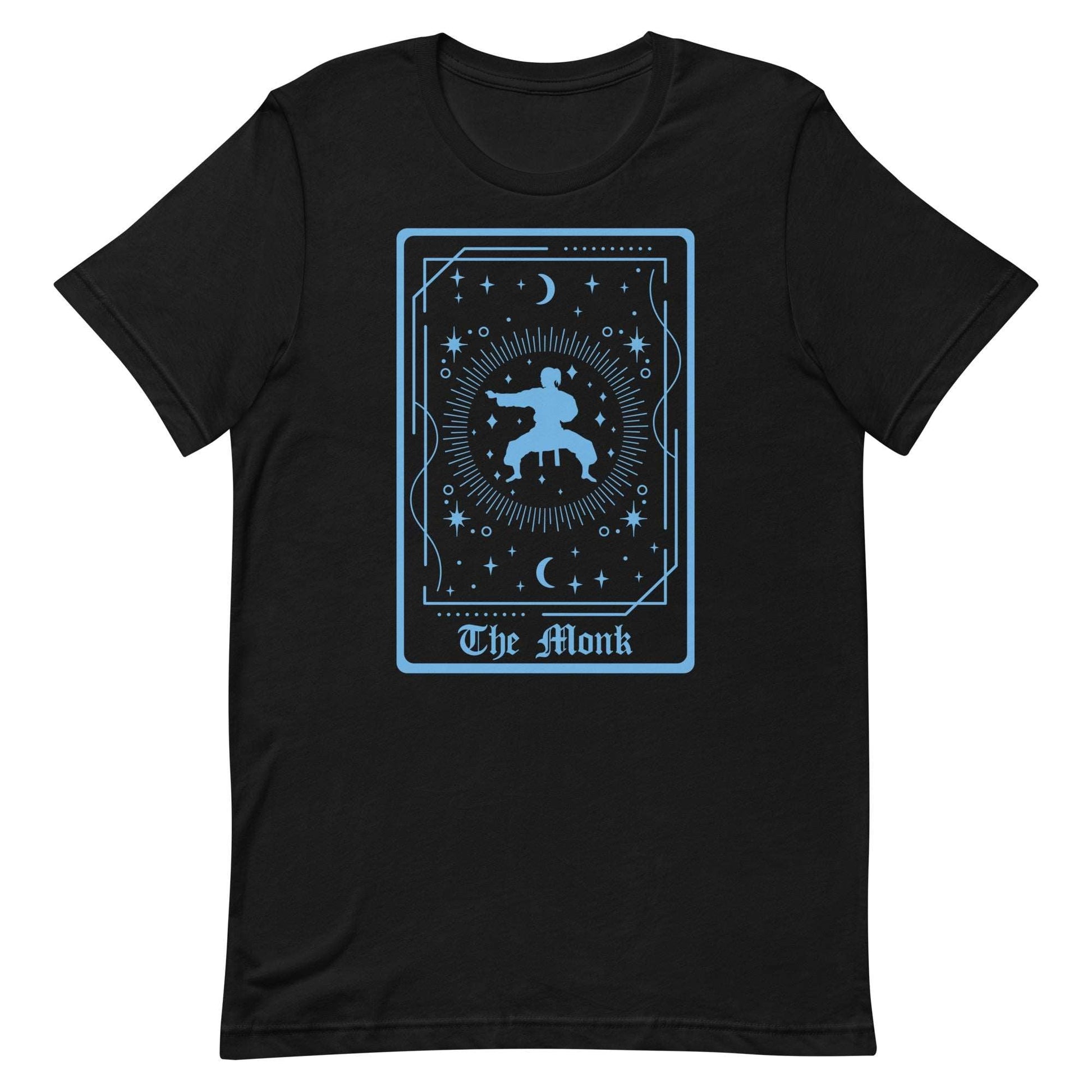 The Monk Tarot Card T-Shirt – DnD Class Series T-Shirt Black / S