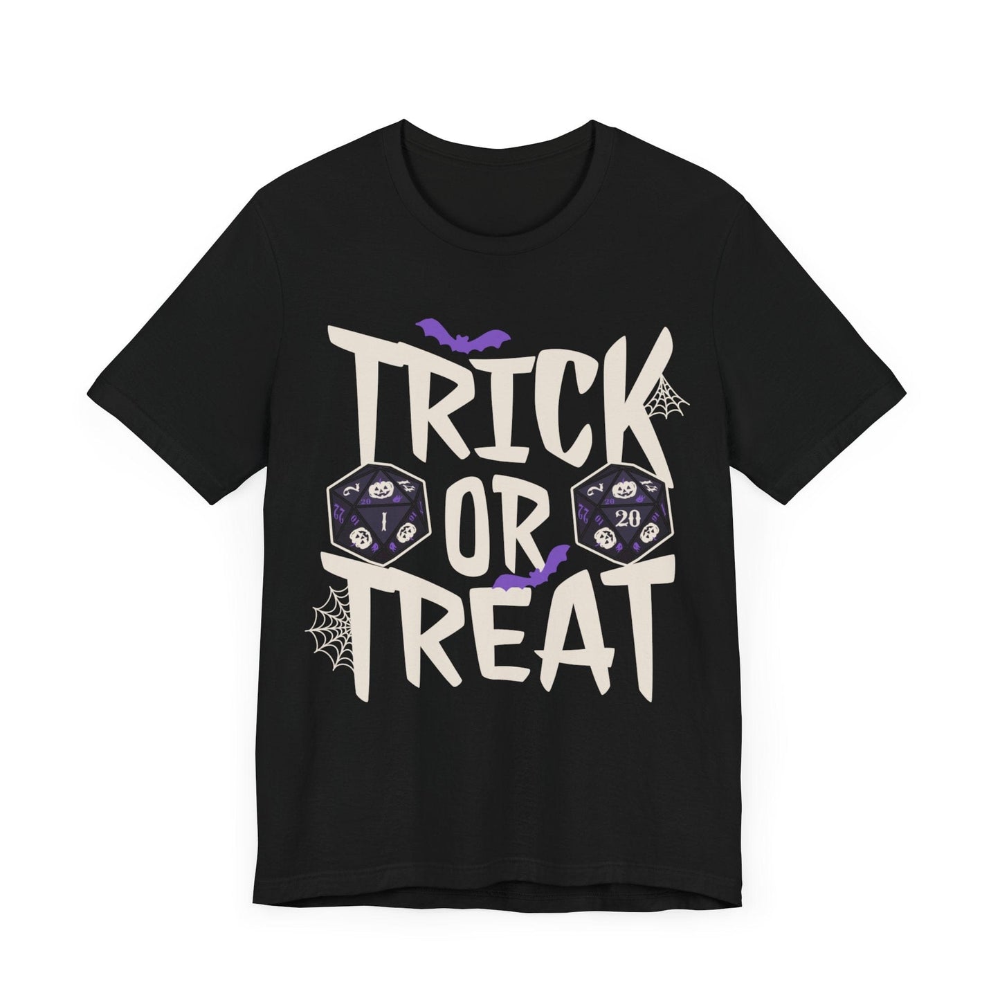 Trick or Treat Halloween Dice Shirt T-Shirt Black / S