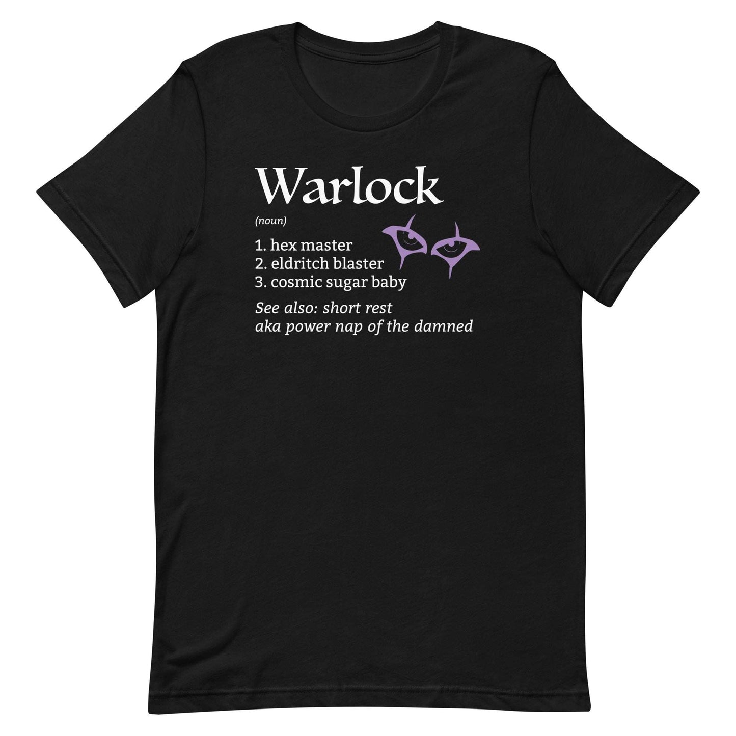 Warlock Class Definition T-Shirt – Funny DnD Definition Tee T-Shirt Black / S