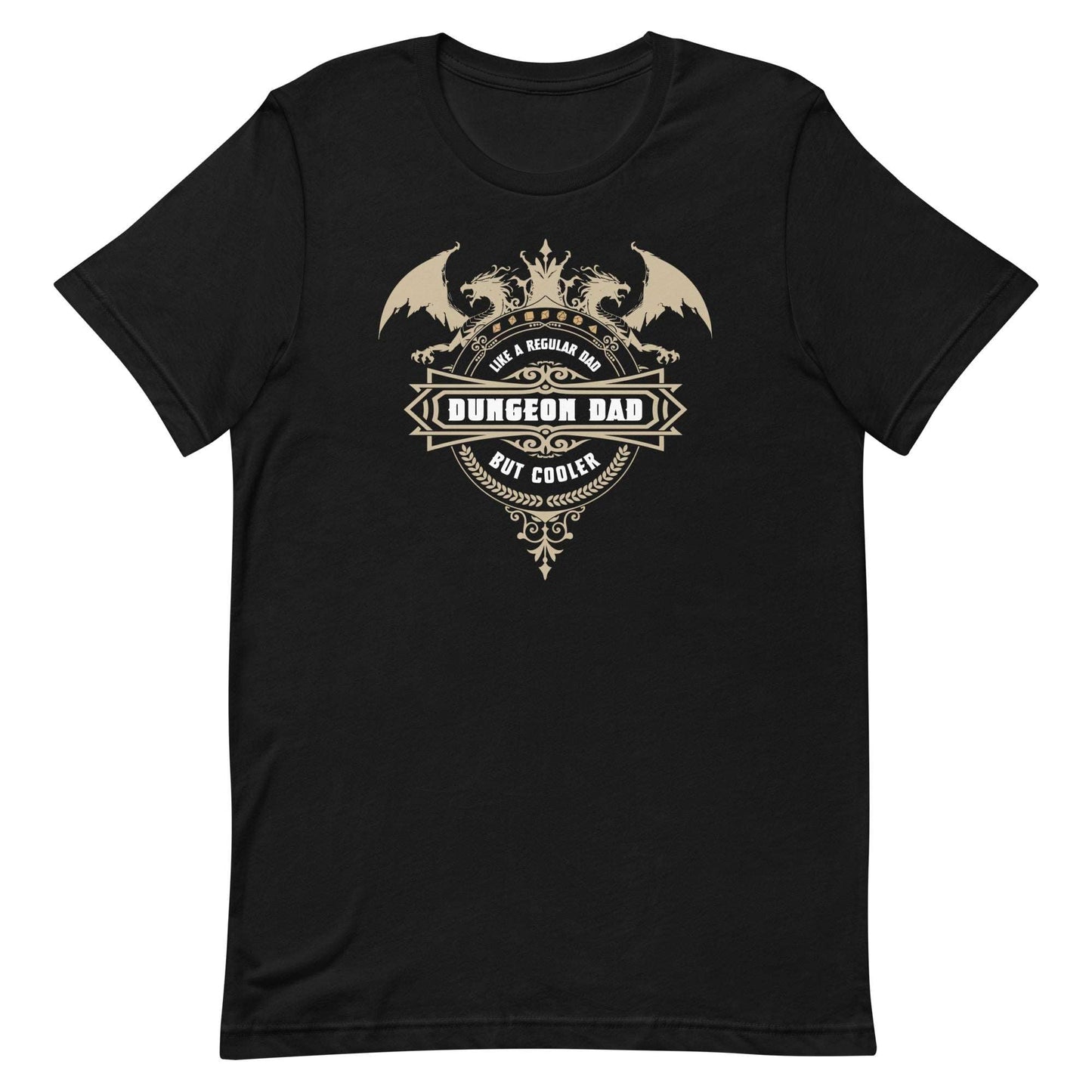 DnD Dungeon Dad Shirt - Dungeons & Dragons Father's Day T-shirt T-Shirt Black / XS