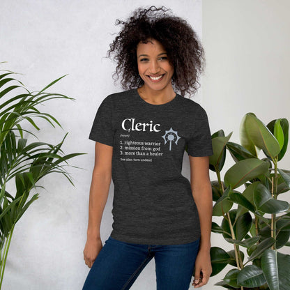 Cleric Class Definition T-Shirt – Funny DnD Definition Tee T-Shirt