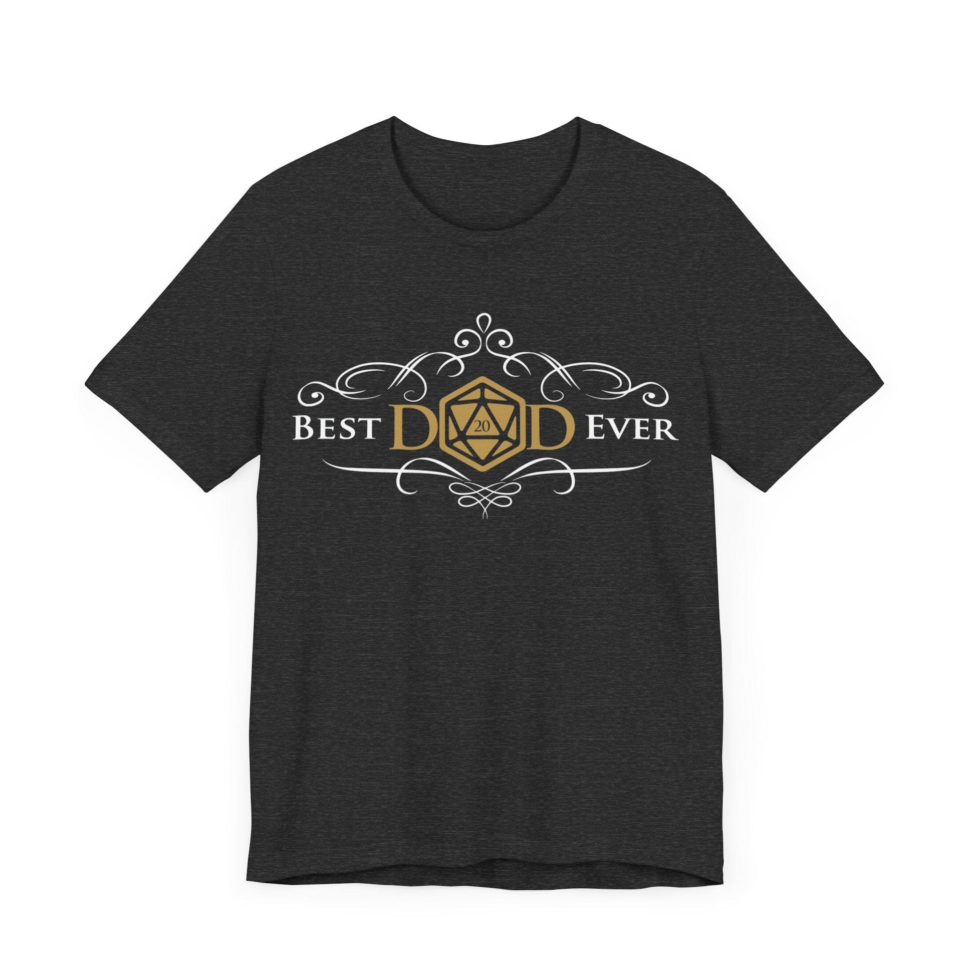 DnD Best Dad T-Shirt T-Shirt Dark Grey Heather / S