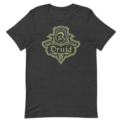 DnD Druid Class Emblem T-Shirt - Dungeons & Dragons Druid Tee T-Shirt Dark Grey Heather / S