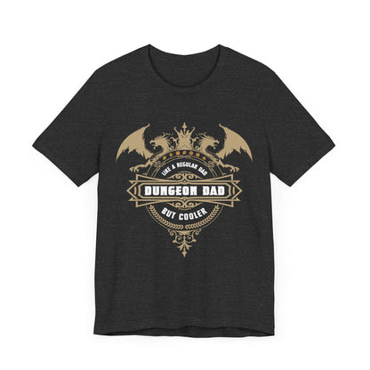 DnD Dungeon Dad T-Shirt T-Shirt Dark Grey Heather / S