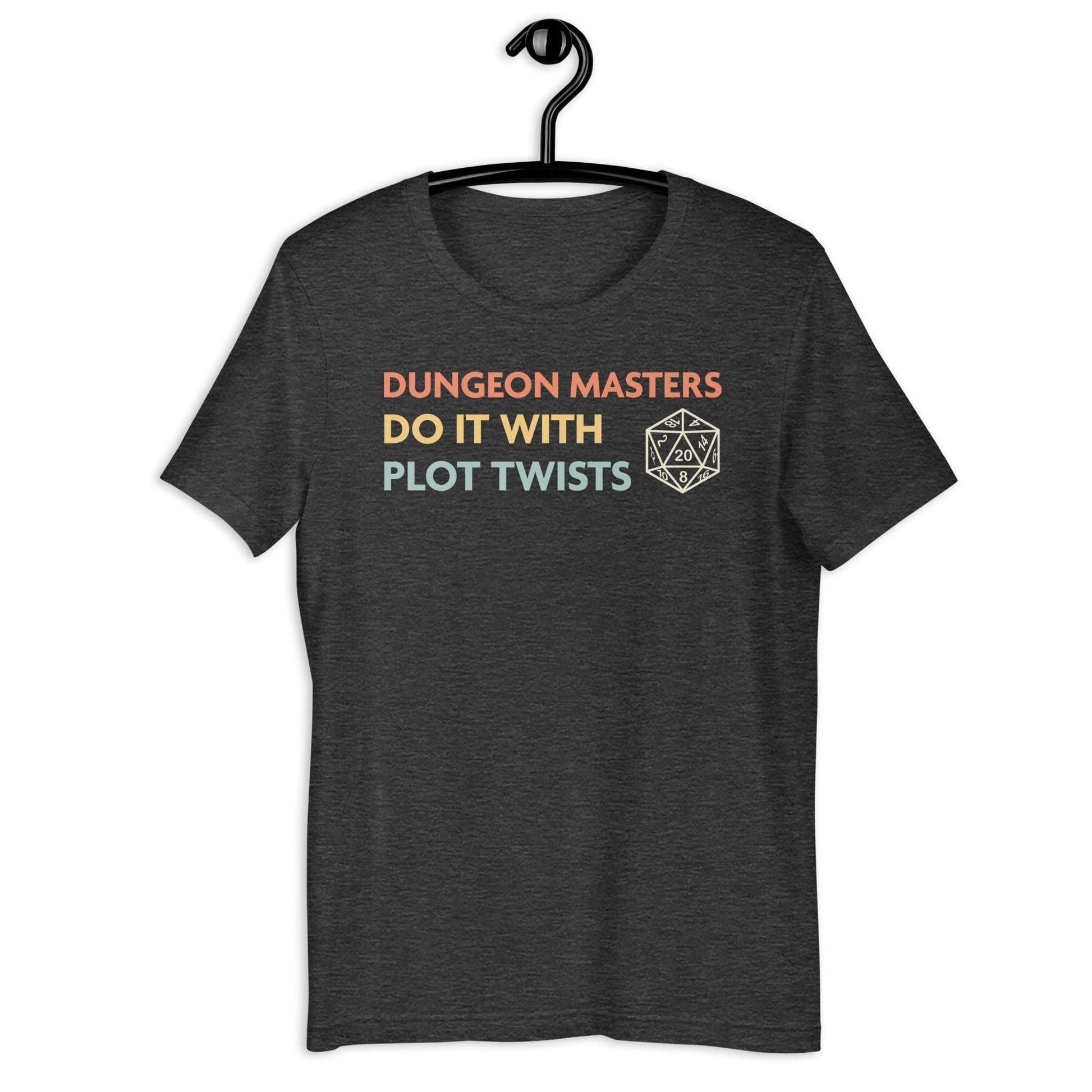 DnD Dungeon Masters Do It With Plot Twists Shirt T-Shirt Dark Grey Heather / S