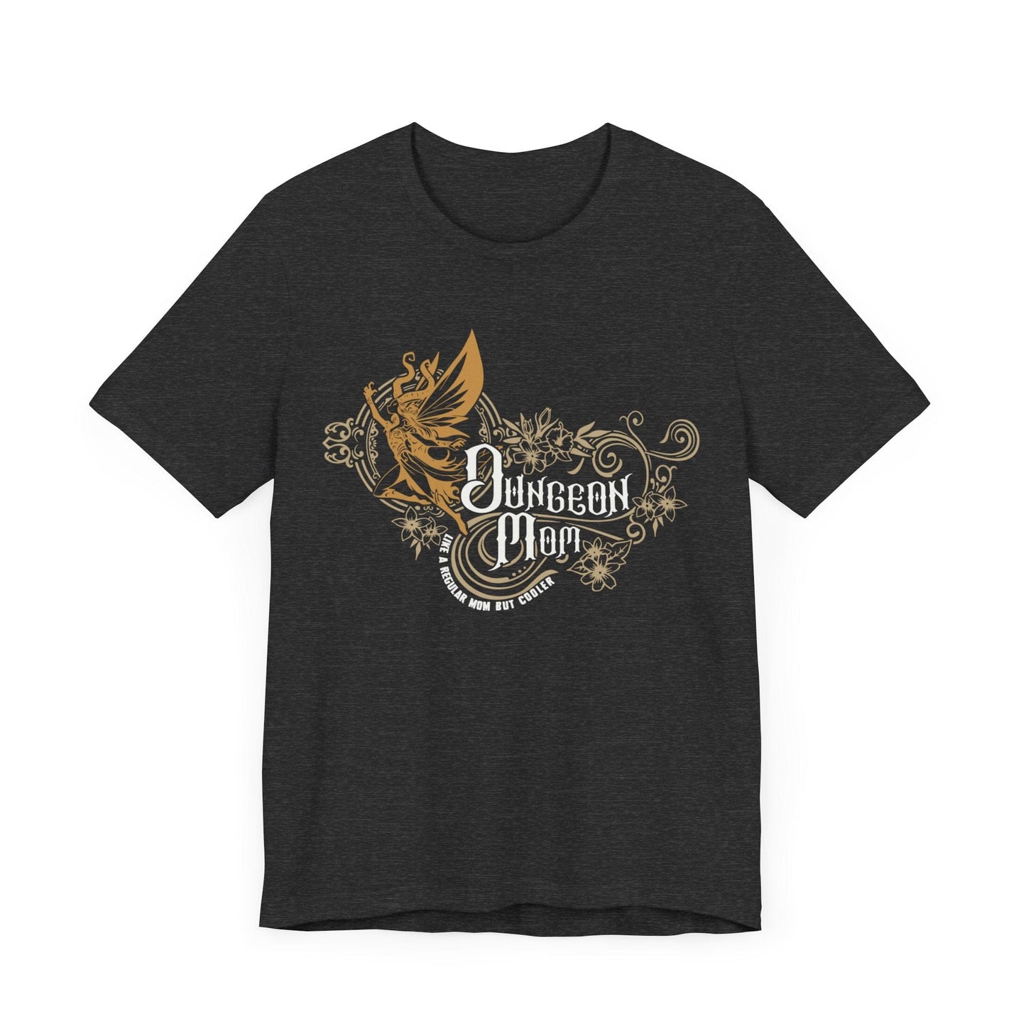 DnD Dungeon Mom T-Shirt T-Shirt Dark Grey Heather / S