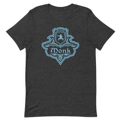 DnD Monk Class Emblem T-Shirt - Dungeons & Dragons Monk Tee T-Shirt Dark Grey Heather / S