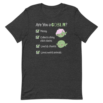 Goblin Quiz Shirt - Funny DnD Goblin Friend T-shirt T-Shirt Dark Grey Heather / S