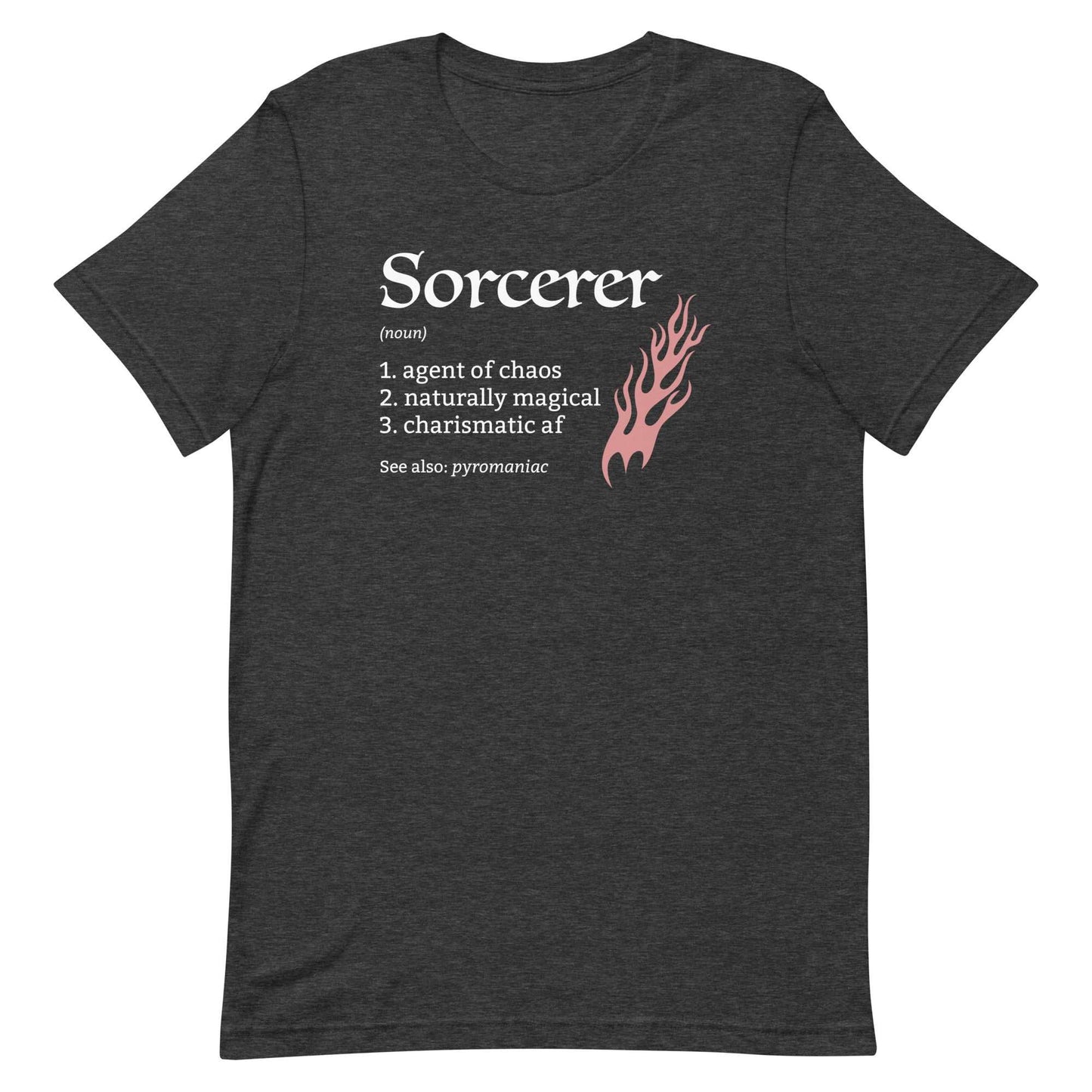 Sorcerer Class Definition T-Shirt – Funny DnD Definition Tee T-Shirt Dark Grey Heather / S