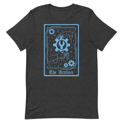 The Artificer Tarot Card T-Shirt – DnD Class Series T-Shirt Dark Grey Heather / S