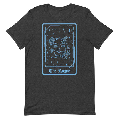 The Rogue Tarot Card T-Shirt – DnD Class Series T-Shirt Dark Grey Heather / S