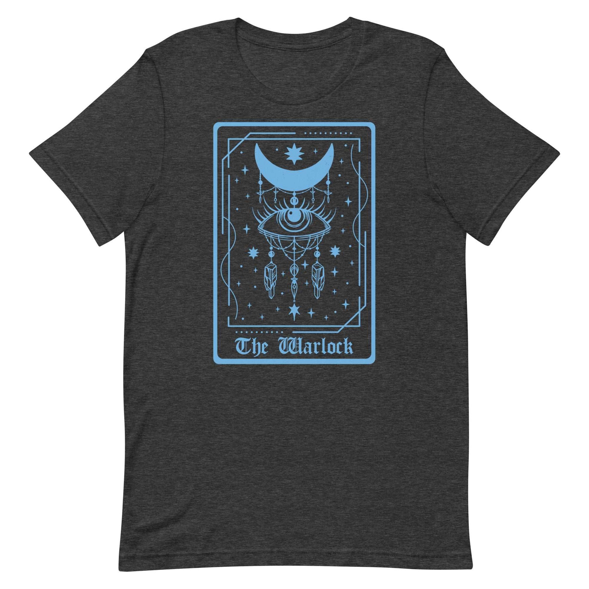 The Warlock Tarot Card T-Shirt – DnD Class Series T-Shirt Dark Grey Heather / S