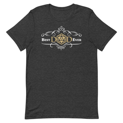 DnD Best Dad Shirt - Dungeons & Dragons Father's Day T-Shirt T-Shirt Dark Grey Heather / XS