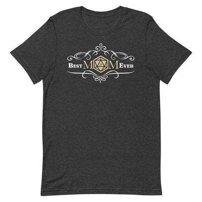 DnD Best Mom Ever Shirt - Dungeons & Dragons Mother's Day T-Shirt T-Shirt Dark Grey Heather / XS
