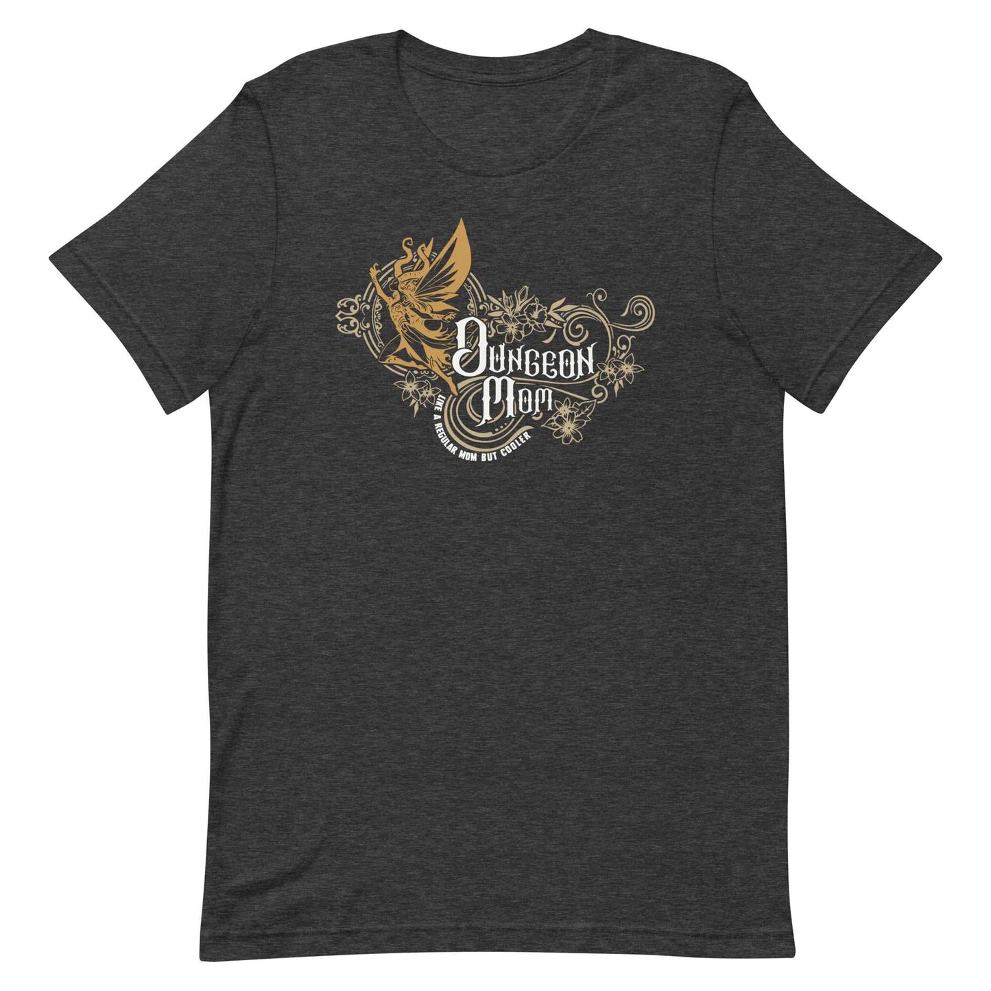 DnD Dungeon Mom Shirt - Dungeons & Dragons Dungeon Mother's Day T-Shirt T-Shirt Dark Grey Heather / XS