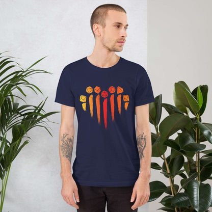 DnD Dice Heart T-Shirt - I Love Dungeons & Dragons Shirt T-Shirt