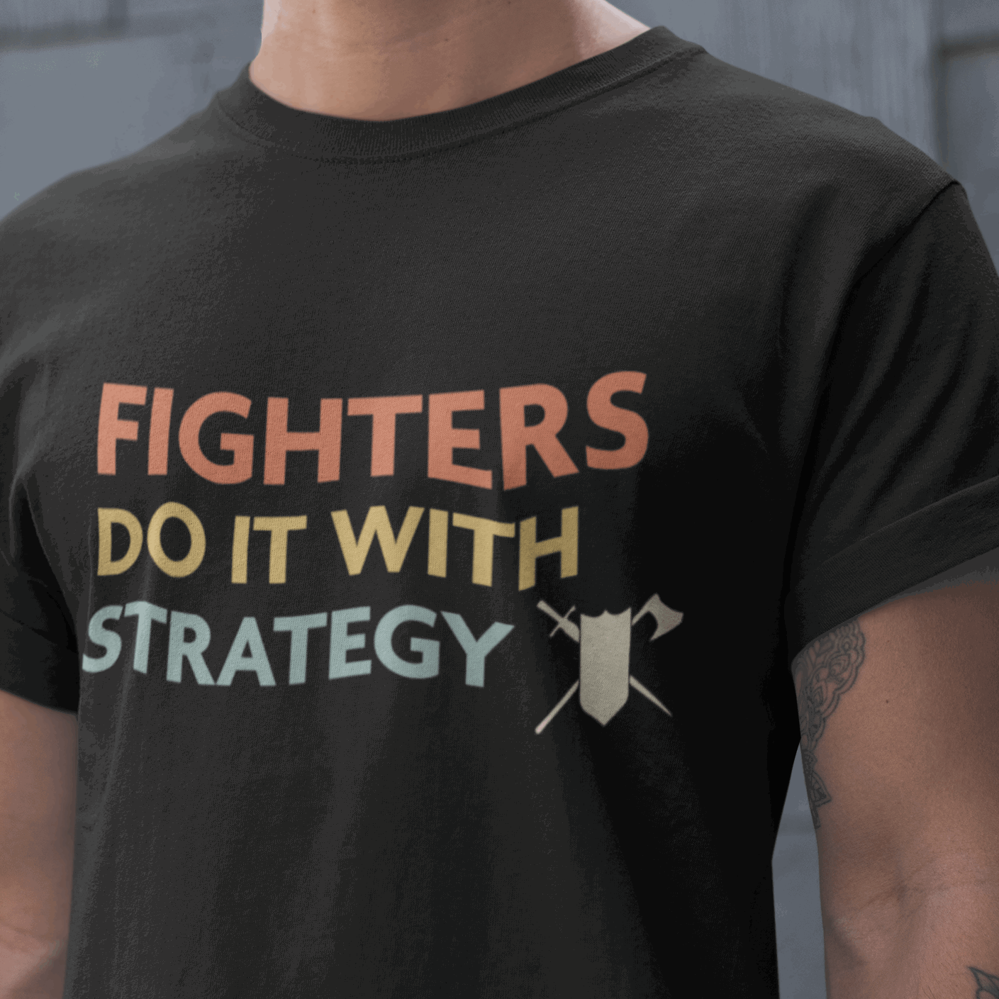 DnD Fighters Do It With Strategy Shirt T-Shirt