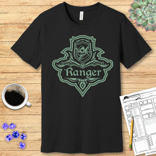 DnD Ranger Class Emblem T-Shirt - Dungeons & Dragons Ranger Tee T-Shirt