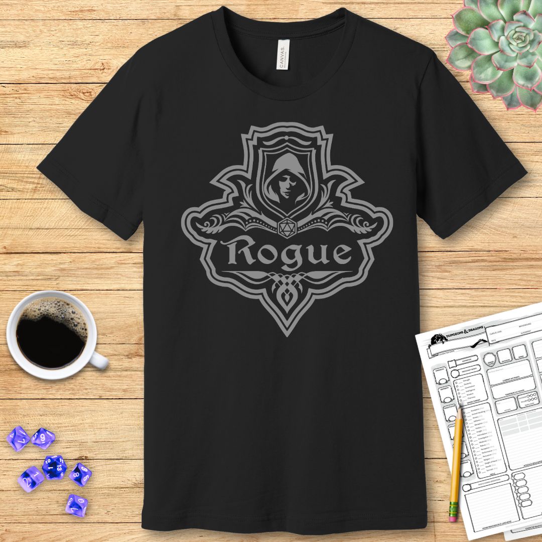 DnD Rogue Class Emblem T-Shirt - Dungeons & Dragons Rogue Tee T-Shirt