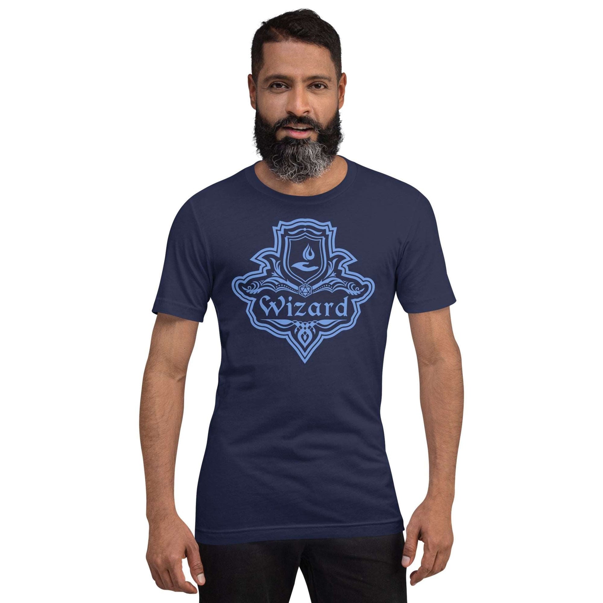 DnD Wizard Class Emblem T-Shirt - Dungeons & Dragons Wizard Tee T-Shirt