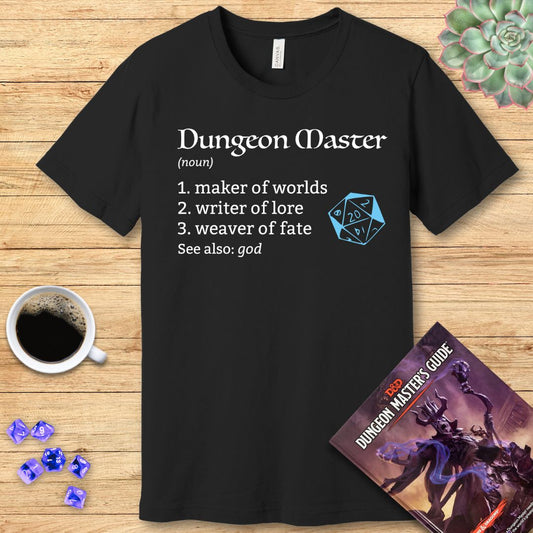 Dungeon Master Definition T-Shirt – Funny DnD DM Definition Tee T-Shirt