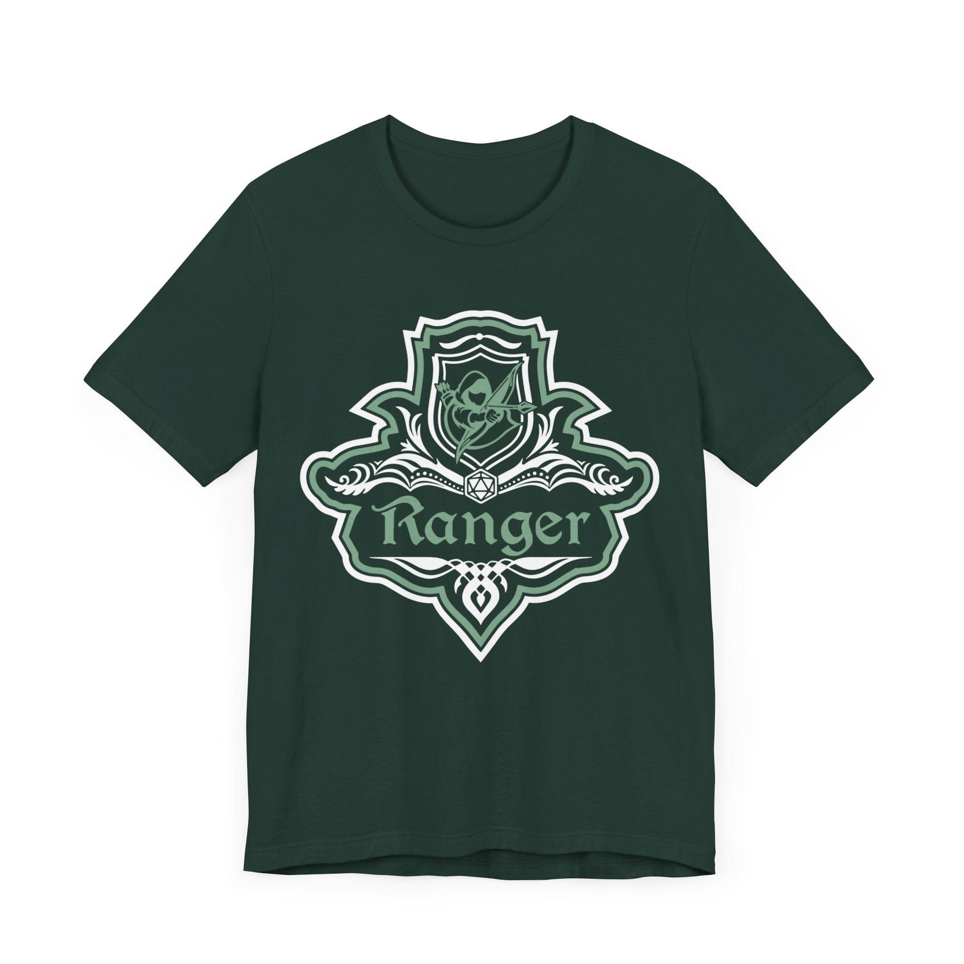 D&D Ranger Class Fancy Emblem Shirt T-Shirt Forest / S