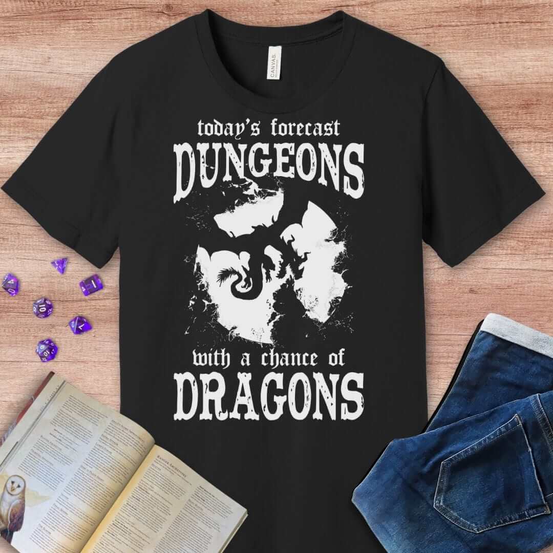 Funny DnD Weather Forecast Tshirt T-Shirt