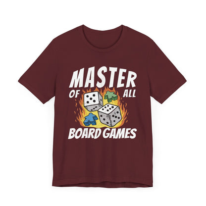 Master of All Board Games Unisex T-shirt T-Shirt Maroon / S