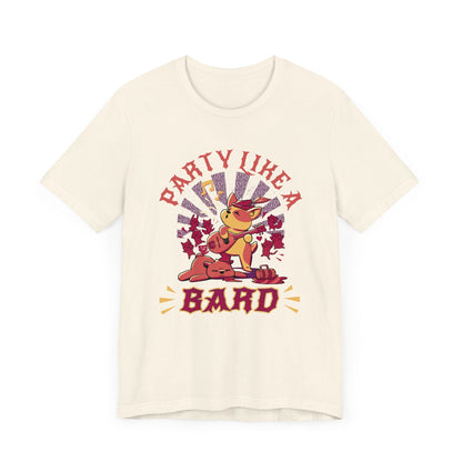 Kawaii Bard DnD Shirt - Party Like a Bard T-Shirt Natural / S
